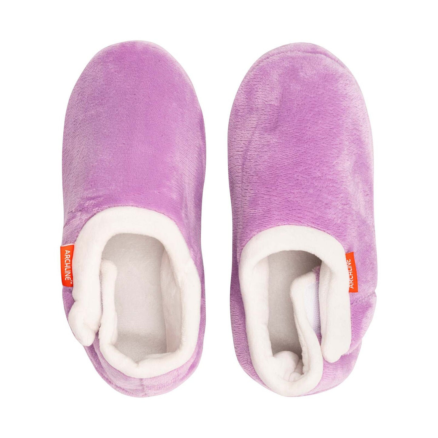 ARCHLINE Orthotic Slippers CLOSED Arch Scuffs Pain Relief Moccasins - Lilac-4