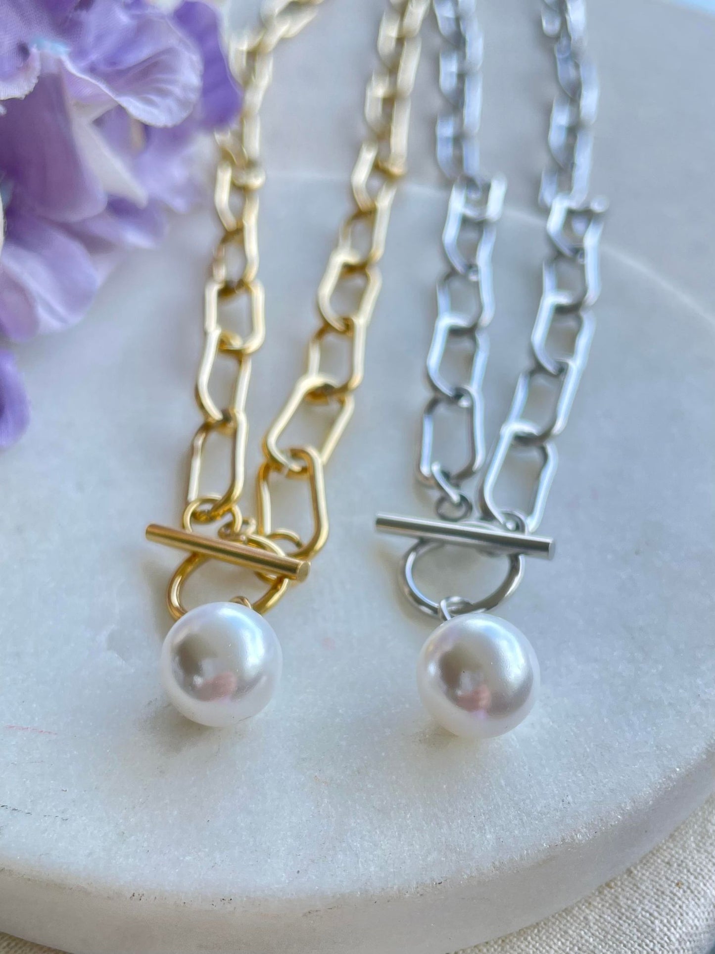 All knotted up with a pearl - gold – Tarnish Proof Jewellery-3