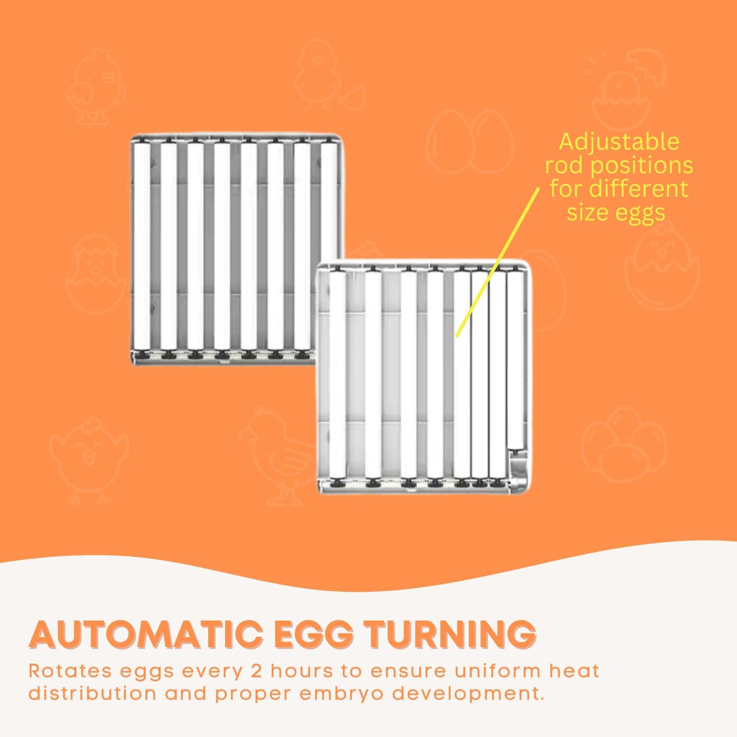 Automatic 70 Egg Incubator - Electric Digital Turning Chicken Quail Duck Hatching-4
