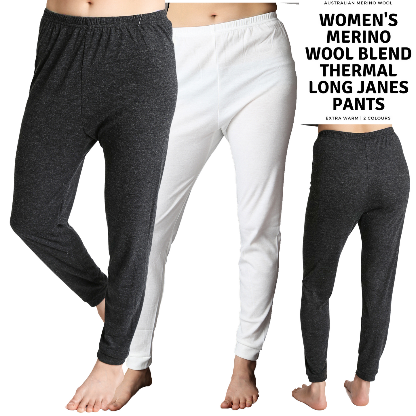 Womens Merino Wool Long Janes Thermal Underwear Layer Thermals Leggings Pants-1