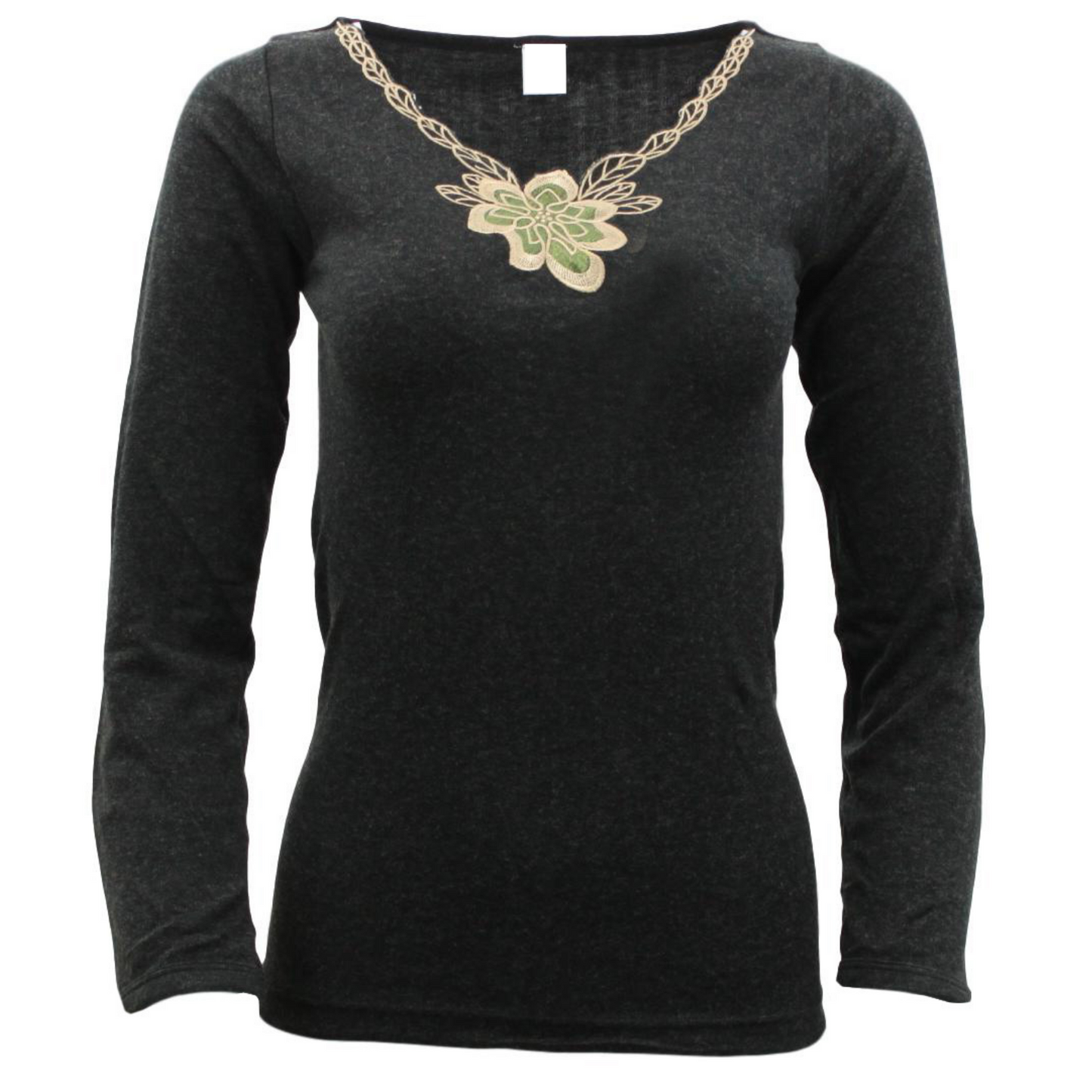 Ladies Merino Wool Blend Long Sleeve Thermal Spencer Top Thermals Underwear-13