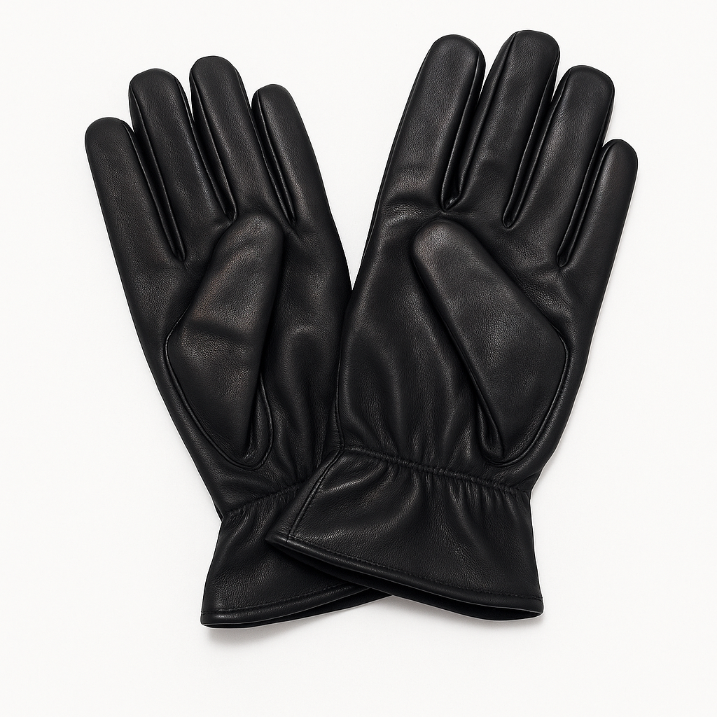 Ladies Genuine Sheepskin Leather Gloves Fleece Lined Warm Winter Womens in Black-4