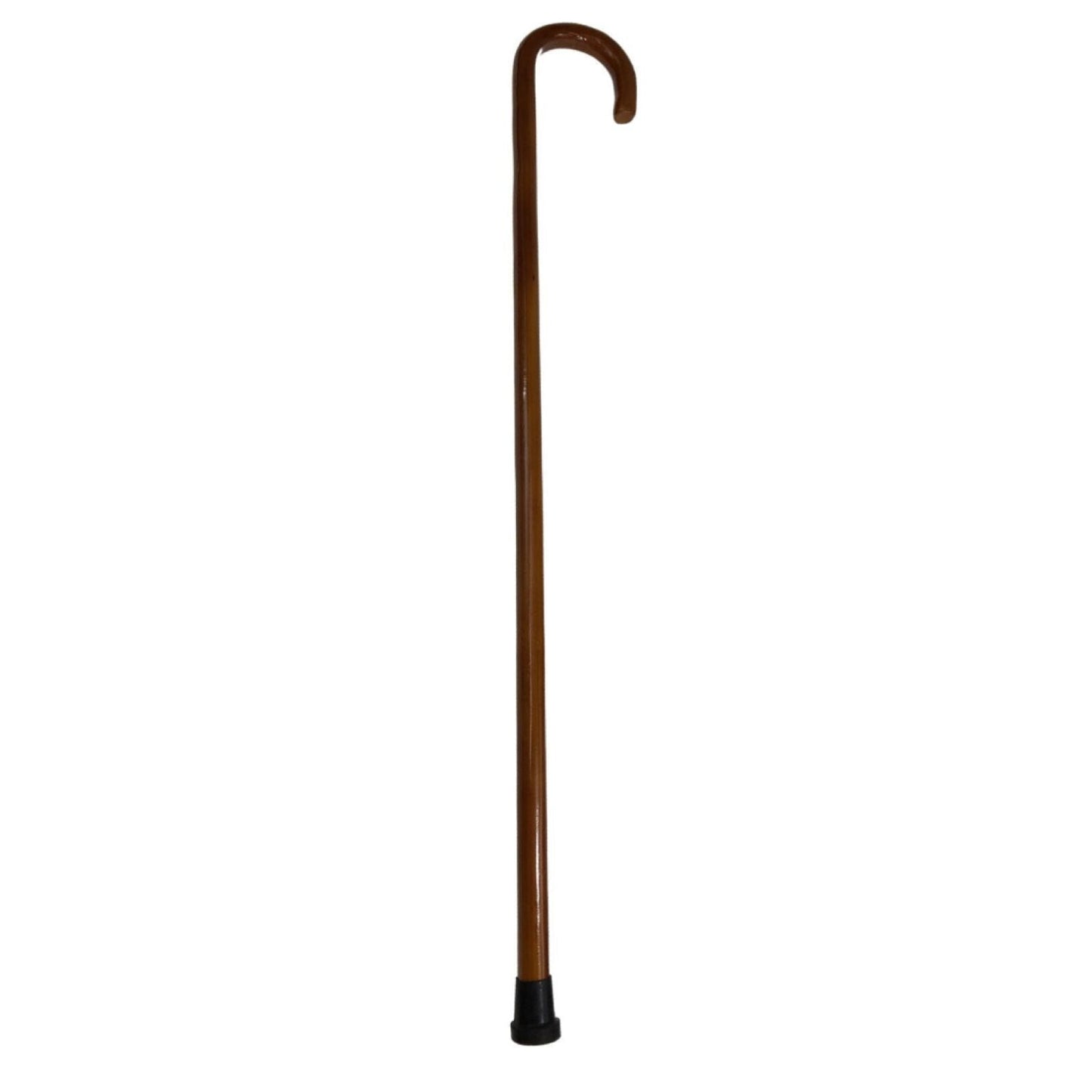 92cm WOODEN WALKING STICK Wood Cane Pole Carved Varnished Deluxe Quality Sturdy - Brown-2