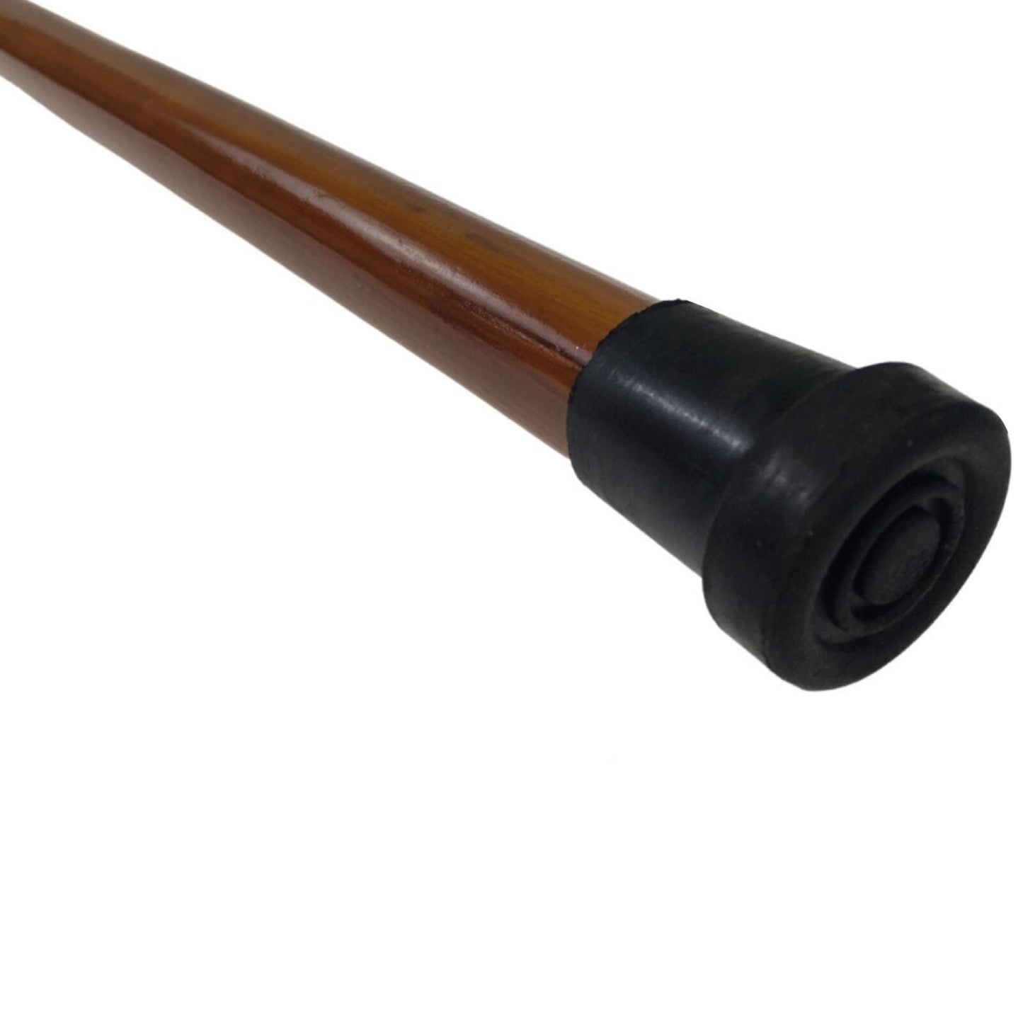 92cm WOODEN WALKING STICK Wood Cane Pole Carved Varnished Deluxe Quality Sturdy - Brown-4
