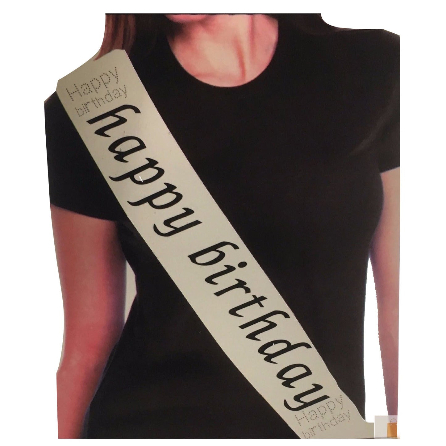 Party Sash Happy Birthday Hen Night Womens Celebration Sash One Size - White