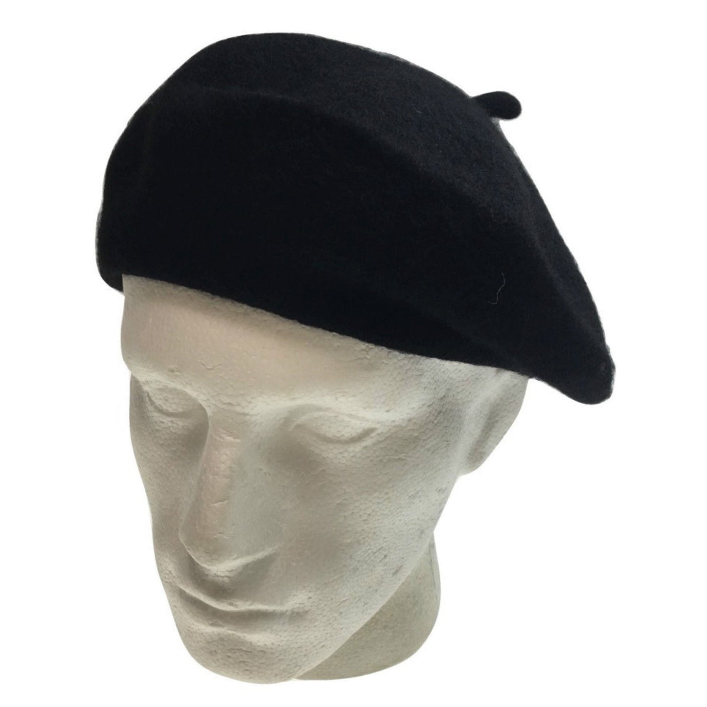 Unisex French Beret Hat Military Army Style Beanie Winter Warm Cap - Black