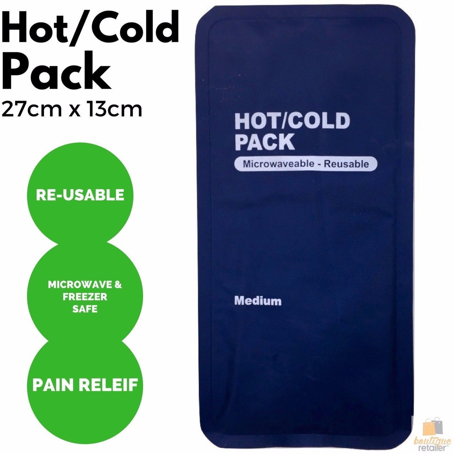 HOT COLD PACK Reusable First Aid Ice Heat Gel Packs Microwaveable Pain Relief-3