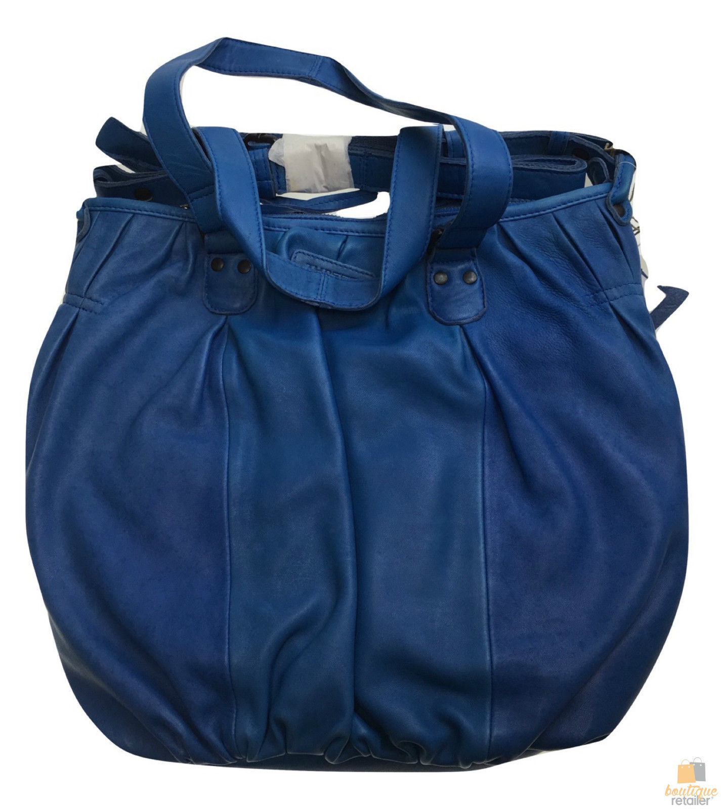Premium Womens Leather Shoulder Bag Messenger Satchel Handbag Purse ITWB02 - Blue
