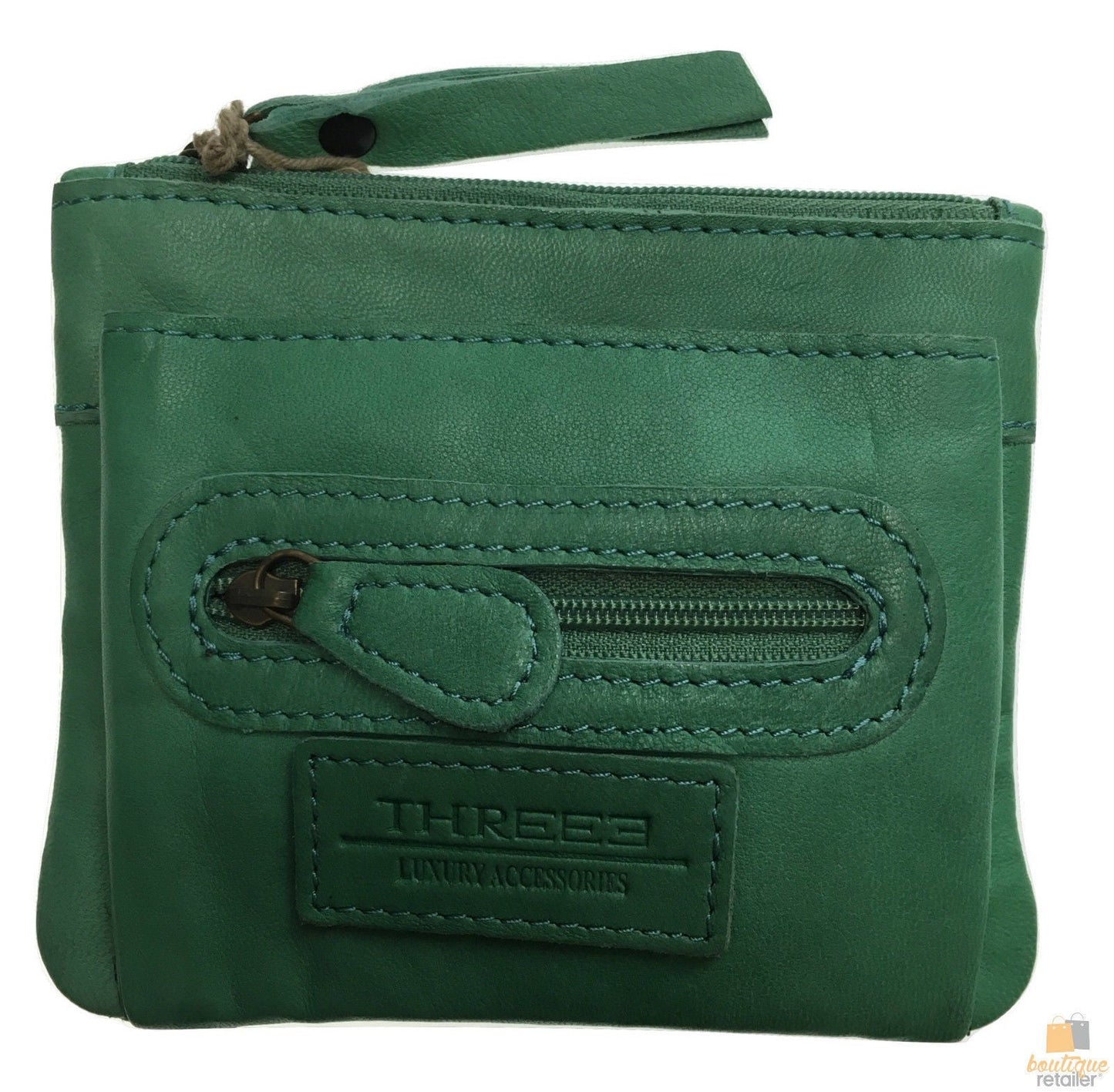 Womens Leather Clutch Wallet Purse Card Holder Satchel Zipper Handbag ITS05-4