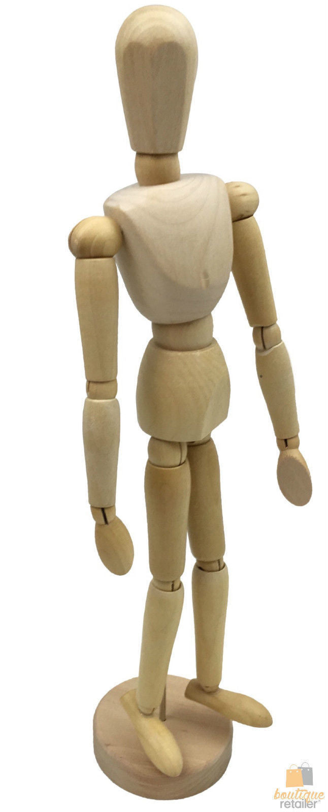 12" Wooden Artists Male Mannequin Doll Sketch Draw Art Drawing Manikin Toy Model