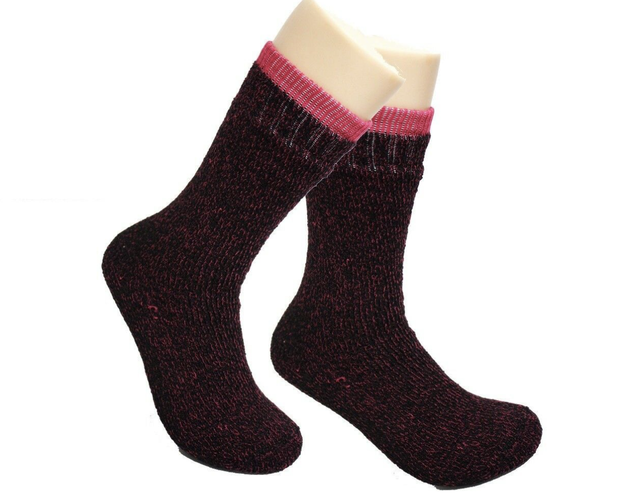 1 Pair Womens THERMAL HEATED SOCKS Warm Winter Comfort Work Sox Ski Ladies-5