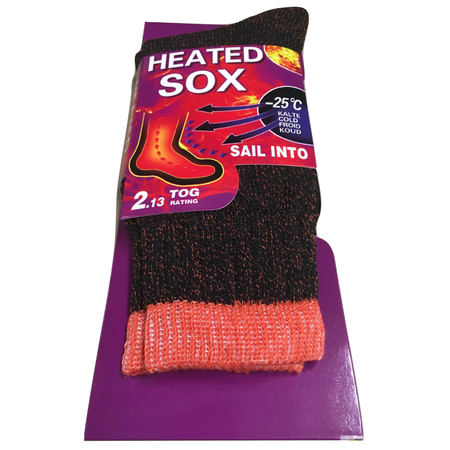 1 Pair Womens THERMAL HEATED SOCKS Warm Winter Comfort Work Sox Ski Ladies-3