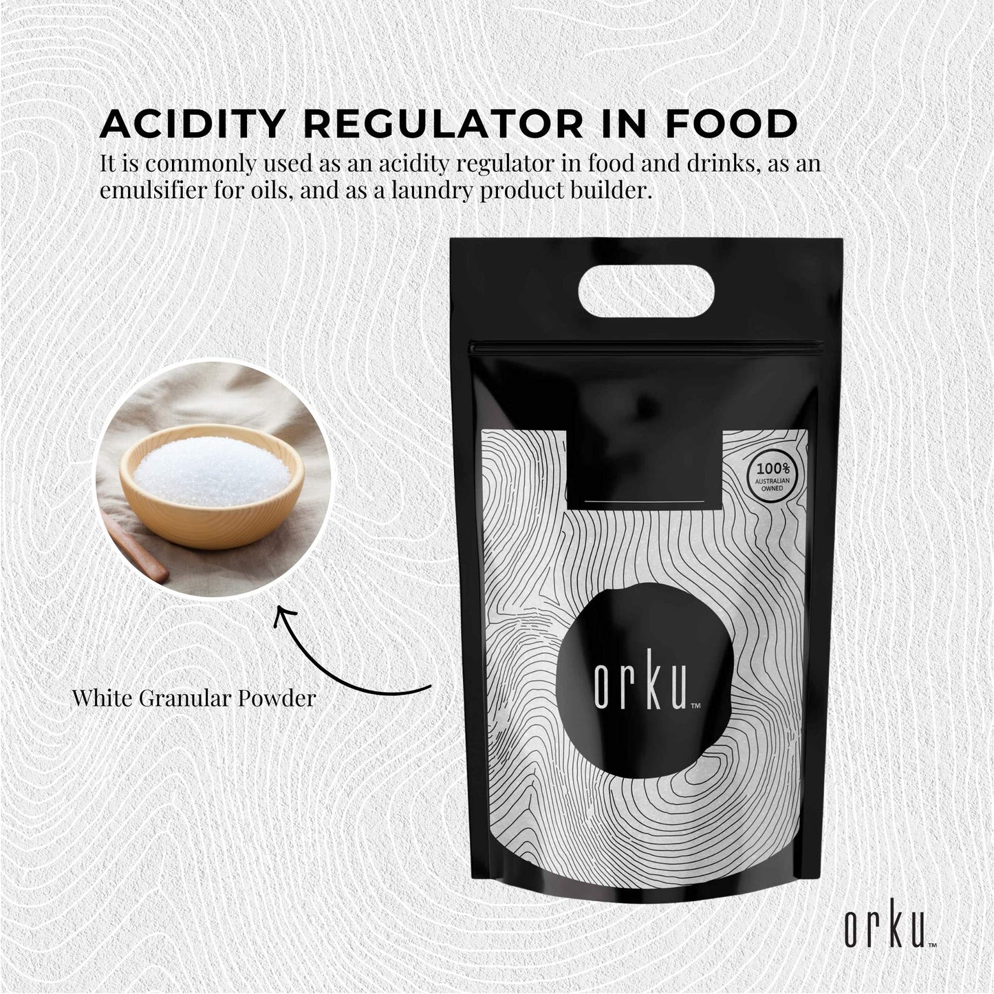 Bulk 20Kg Sodium Citrate Powder - Trisodium Food Grade Salt Acid Preservative-4