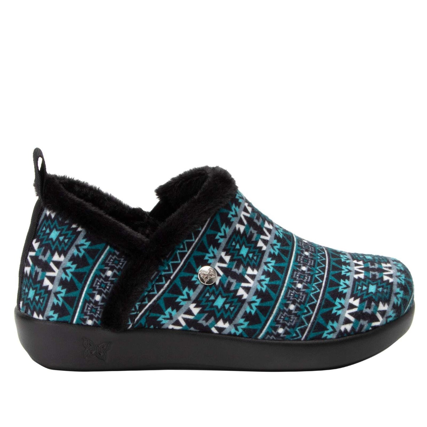 Alegria Cozee Santa Fe Slippers Shoes Warm Cozy - Teal-4