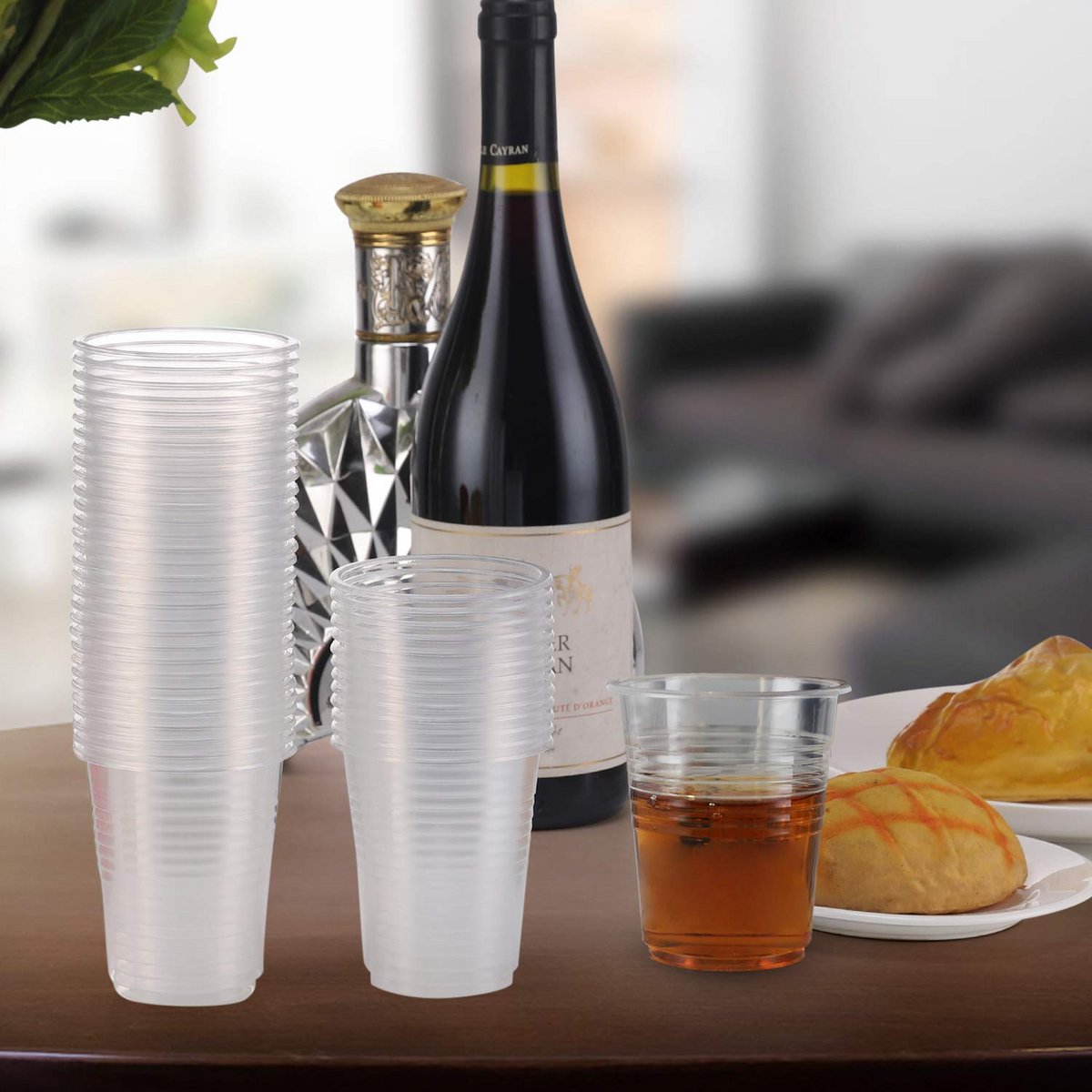 3200x 7oz (210ml) Premium Plastic Clear Cups Extra Strong PET BPA Free