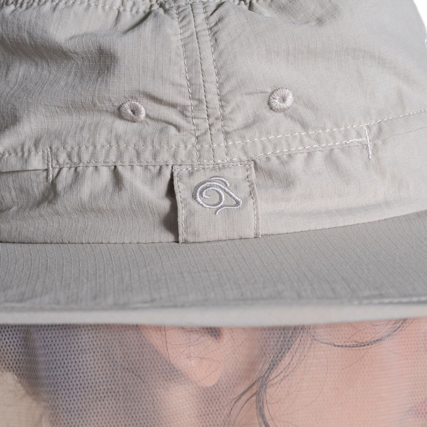 Craghoppers Insect Repellent Wide Brim Ultimate Hat II in Parchment