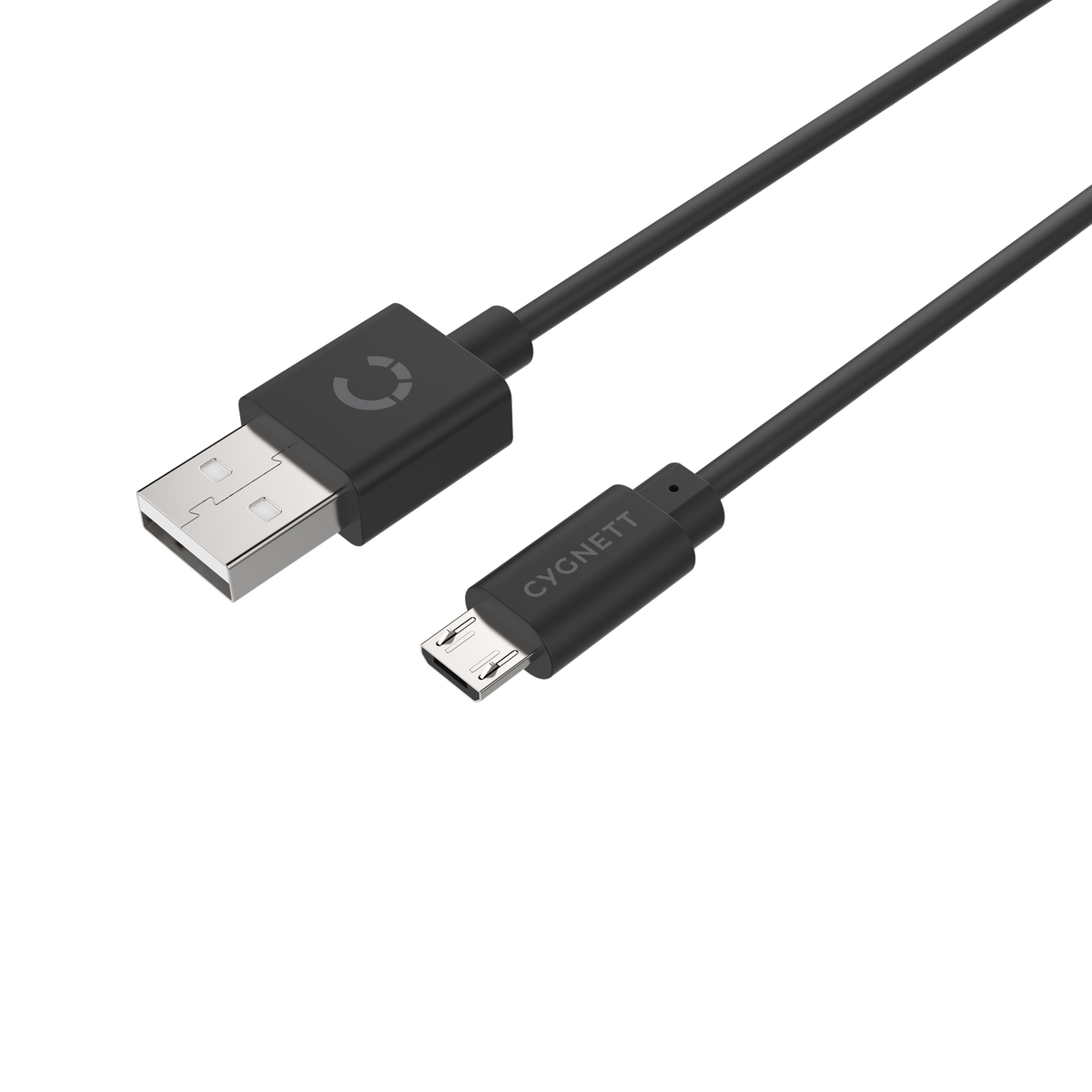 Cygnett 2-Metre Essentials Micro USB to USB-A Cable in Black