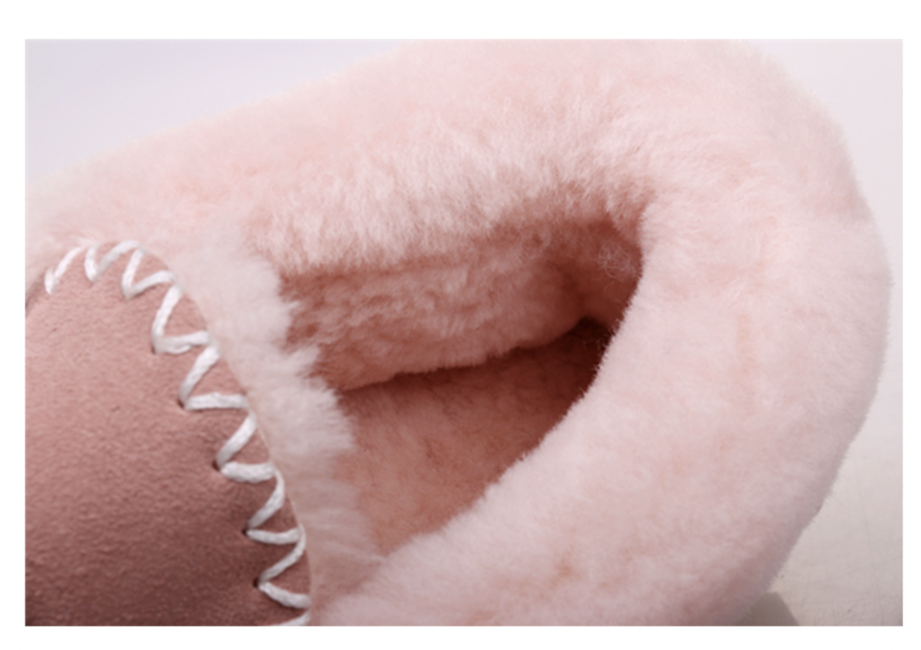 100% Australian Merino Sheepskin Moccasins Slippers Winter Casual Genuine Slip On UGG - Light Pink-3