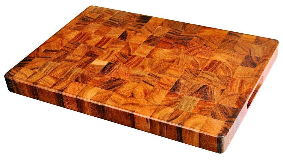 Davis & Waddell Acacia Wood End Grain Cutting Board Chopping Serving - 50x35cm-0