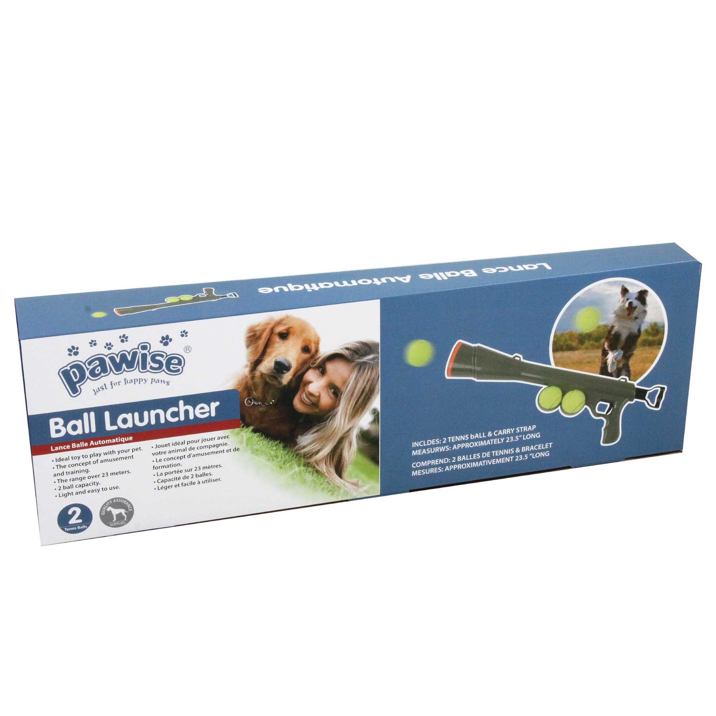 Dog Tennis Ball Launcher Gun - Pet Puppy Outdoors Exercise Fun Play-1