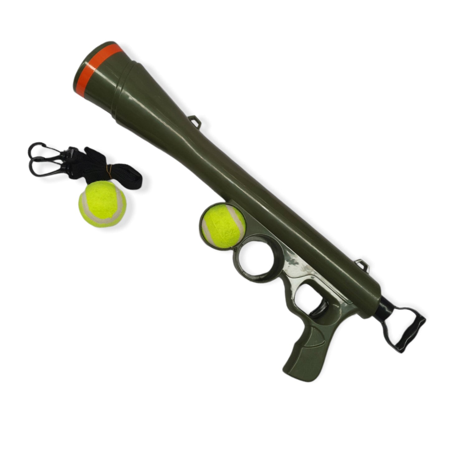 Dog Tennis Ball Launcher Gun - Pet Puppy Outdoors Exercise Fun Play-3