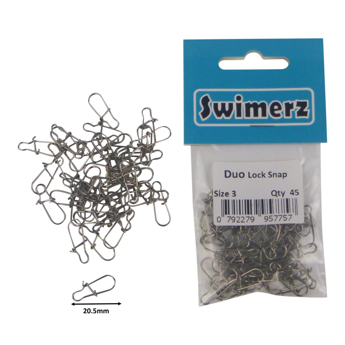 Swimerz Duo Lock Snaps Size 3. Pack 45 pack-1