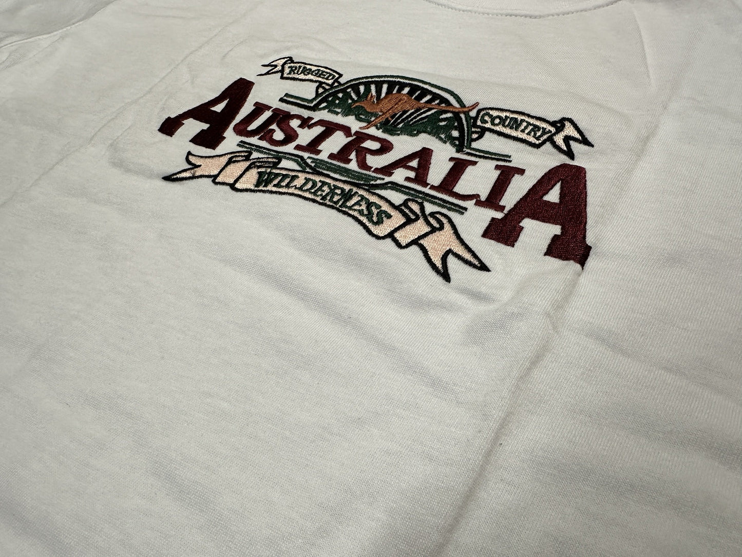 Adult Australian Wilderness Souvenir T Shirt - White (100% Cotton Tee Top)-3
