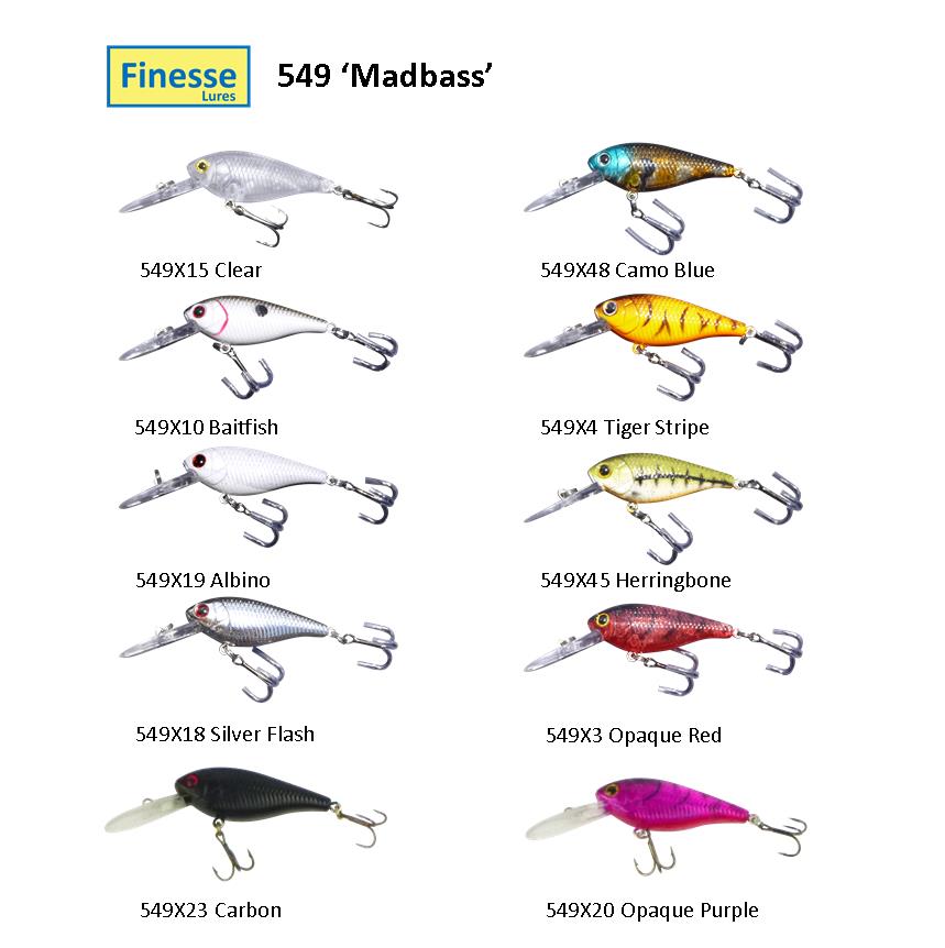 Finesse 'Madbass' Carbon, 85mm Deep Diving Crankbait-1