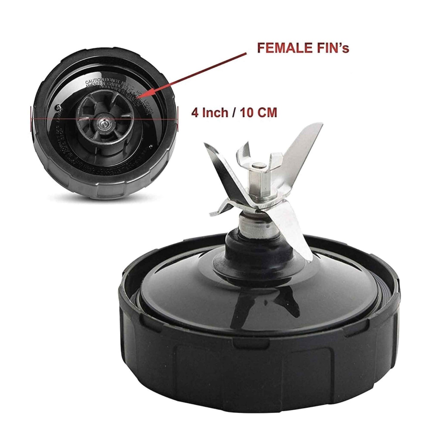 For Nutri Ninja Extractor Blade - 6 Fin Female Connection Replacement Parts-4
