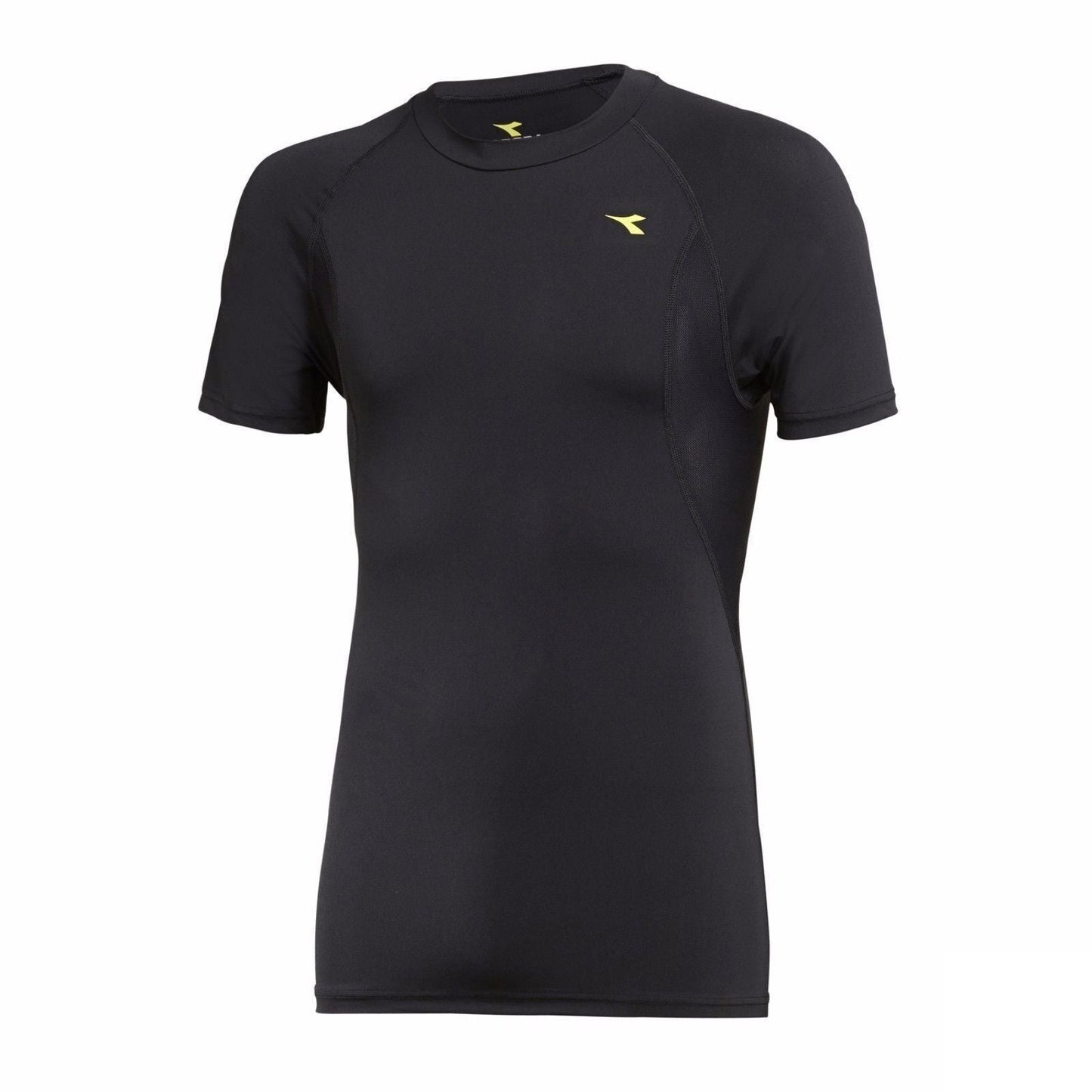 Diadora Boys Compression Short Sleeve Tee Top T Shirt Boys Thermal Kids - Black-6