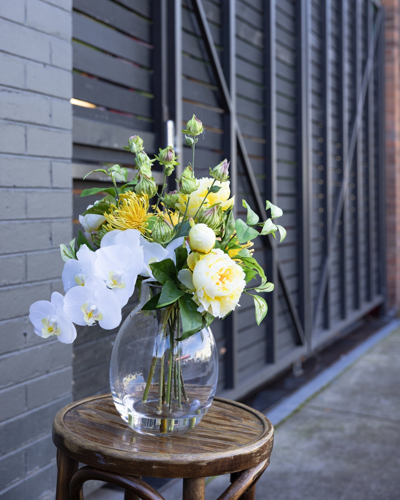 46cm Orchid & Peony Mixed Arrangement Artificial Flower Plant Decor-3