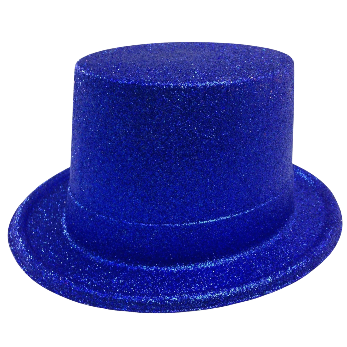 GLITTER TOP HAT Fancy Party Plastic Costume Tall Cap Fun Dress Up Sparkle-3