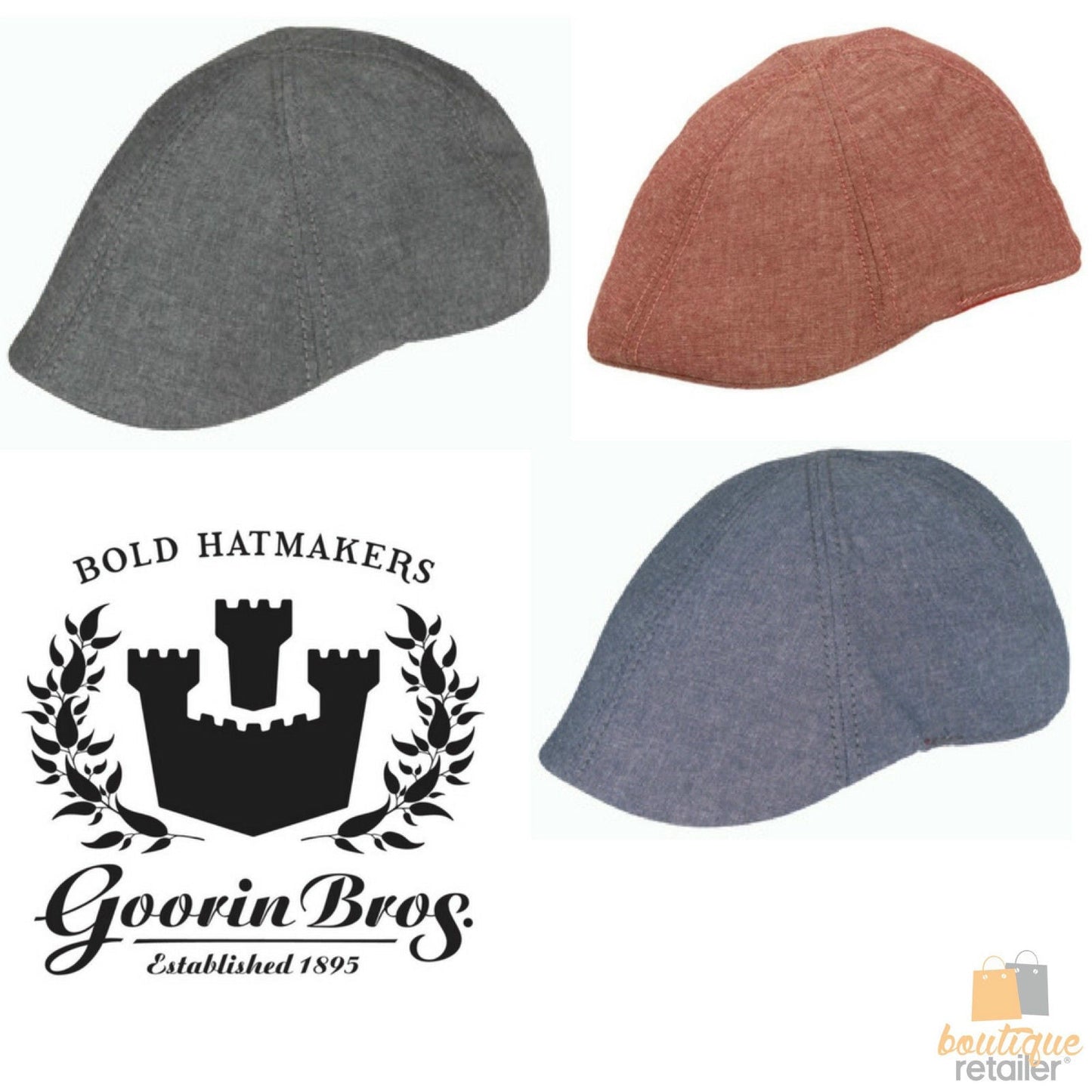 GOORIN BROTHERS Mr. Bang 100% Cotton Flat Cap Bros 103-5911 Driving Ivy Hat-1