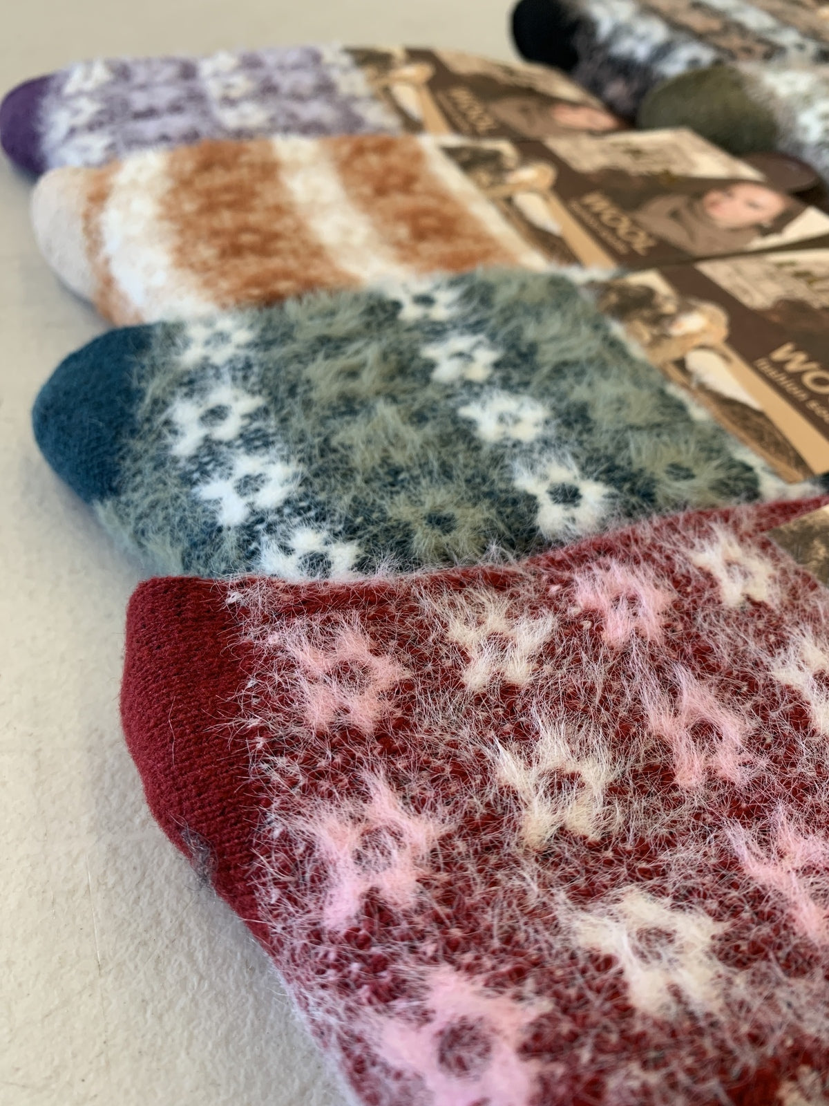 12x Womens Angora Wool Blend Socks - Soft & Warm (EU37-EU41)-3