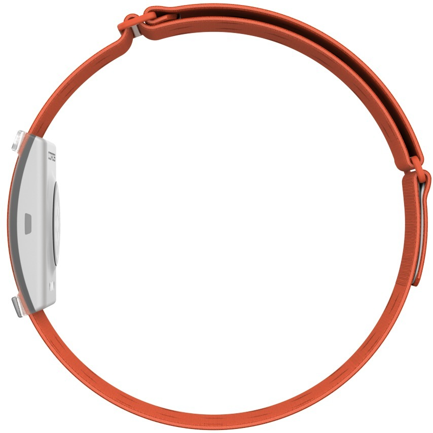 Coros Heart Rate Monitor Activity Tracker in Grey/Orange (Wear Around Arm)