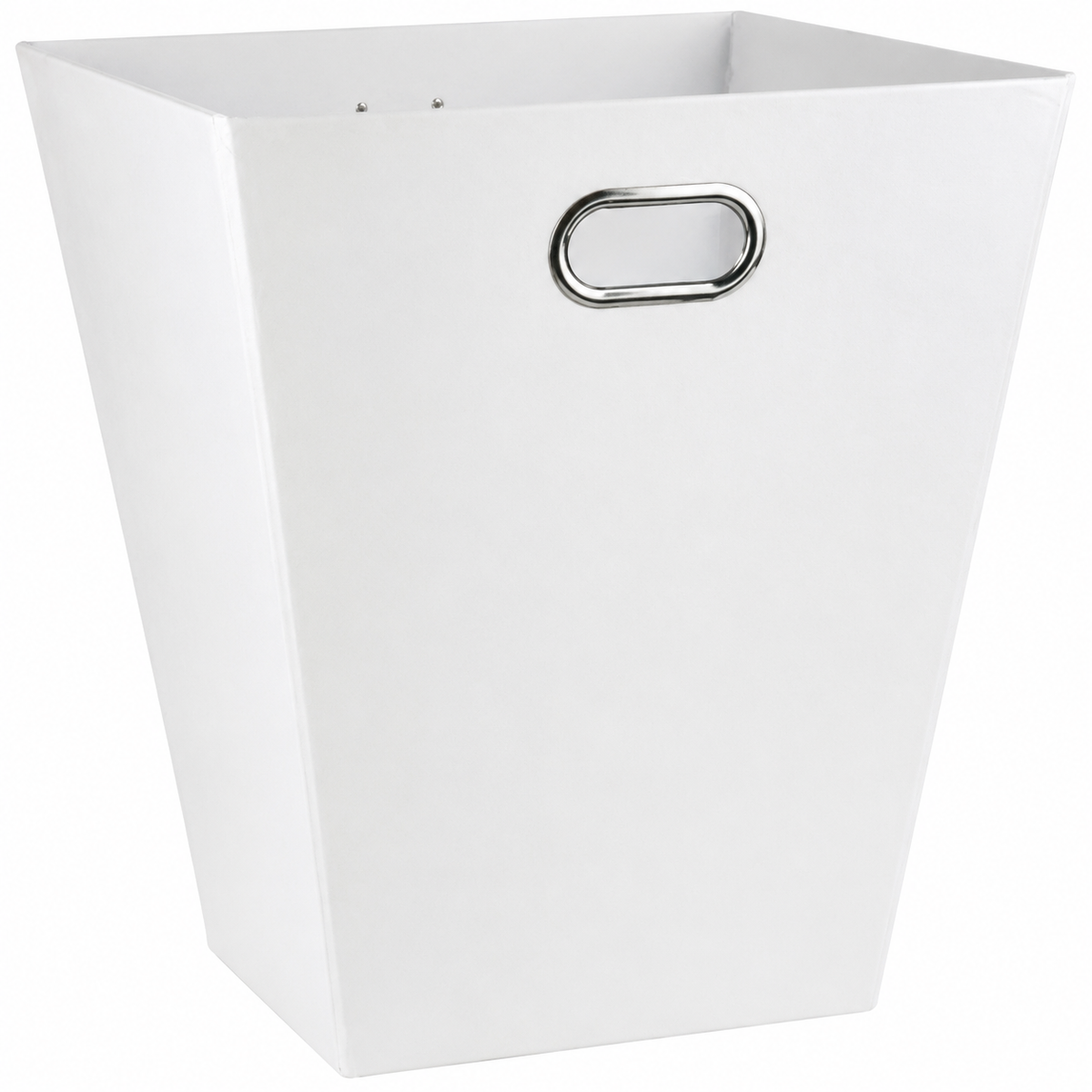6x Italplast Eazi Fold 12-Litre Office Waste Rubbish Recycling Bin in White
