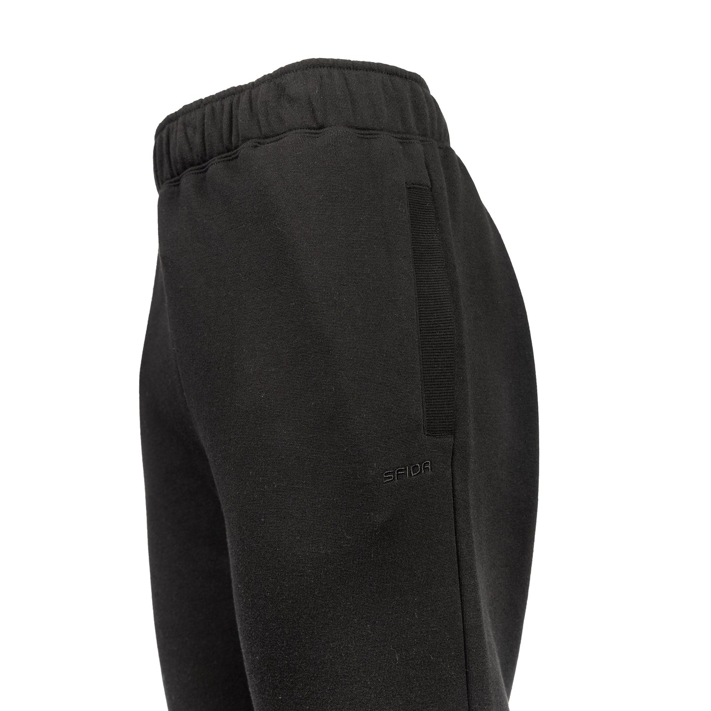 Ivan Mens Cuff Fleece Pants - Black-1