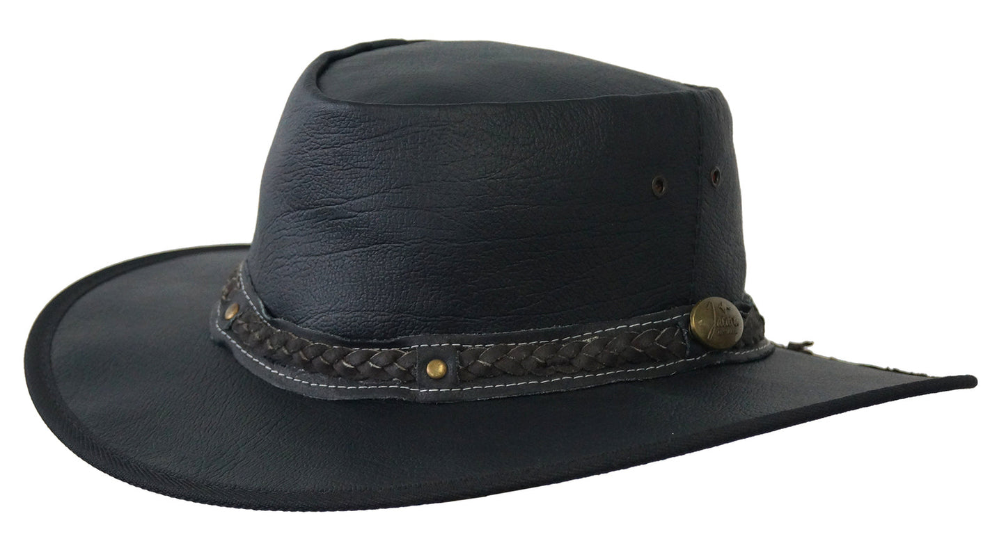 JACARU Roo Nomad Kangaroo Leather Hat Crushable Foldable Water Resistant Squashy-8