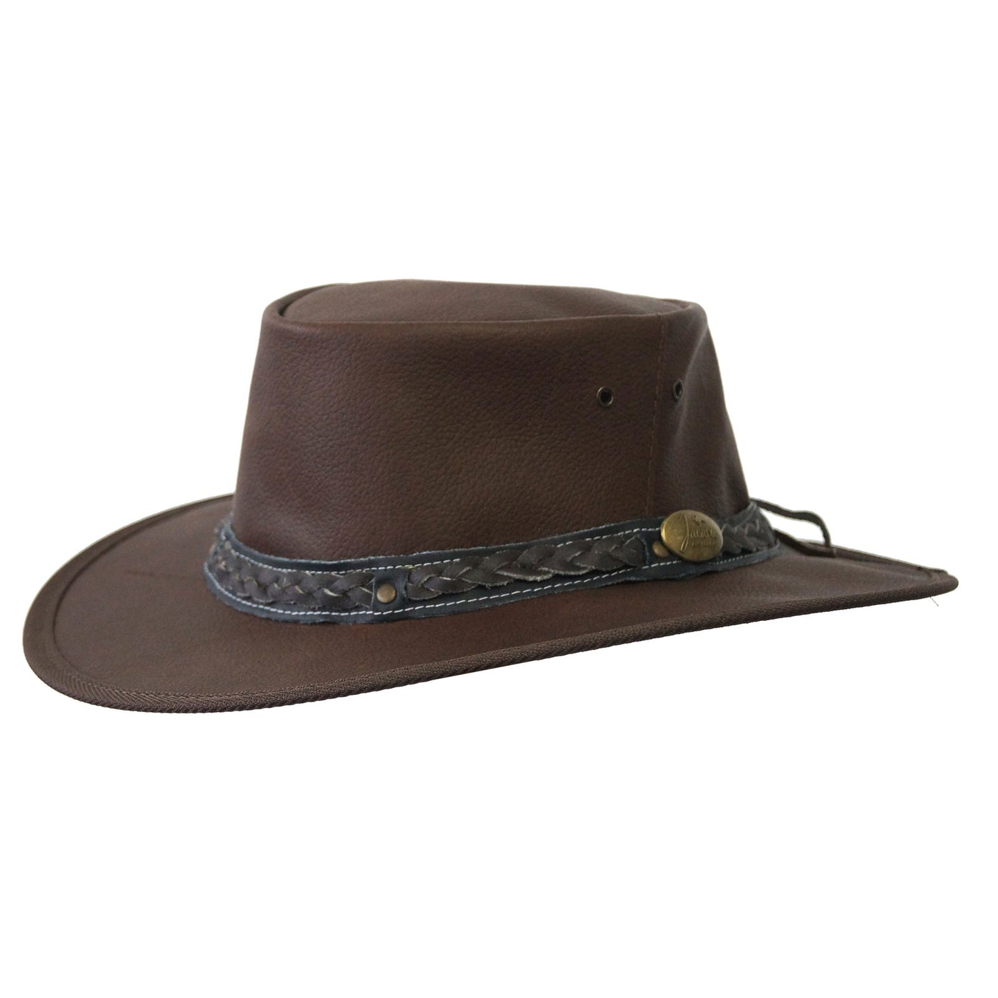 JACARU Roo Nomad Kangaroo Leather Hat Crushable Foldable Water Resistant Squashy-4