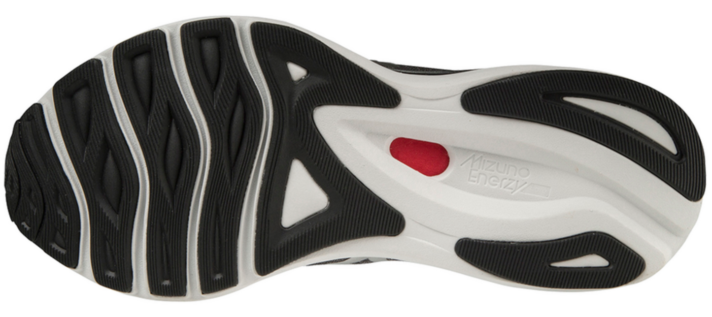 Mizuno Mens Wave Sky 5 Running Athletic Shoes Sneakers - Black/Silver Orange-4