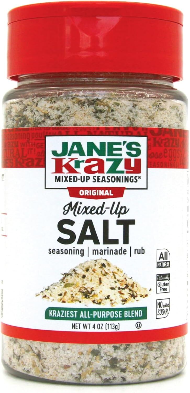 12x Jane's Krazy Mixed Up Salt Seasoning Marinade Rub (113g)