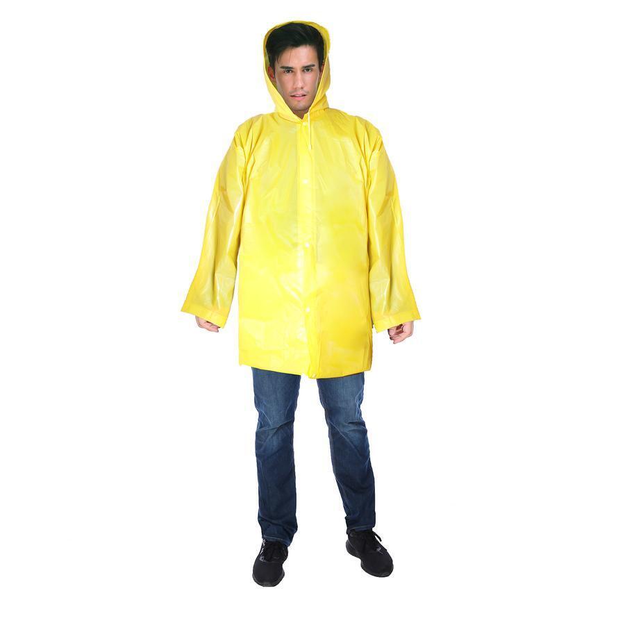 Adult Hooded Poncho Raincoat Waterproof Jacket Emergency Rain Coat REUSABLE-2
