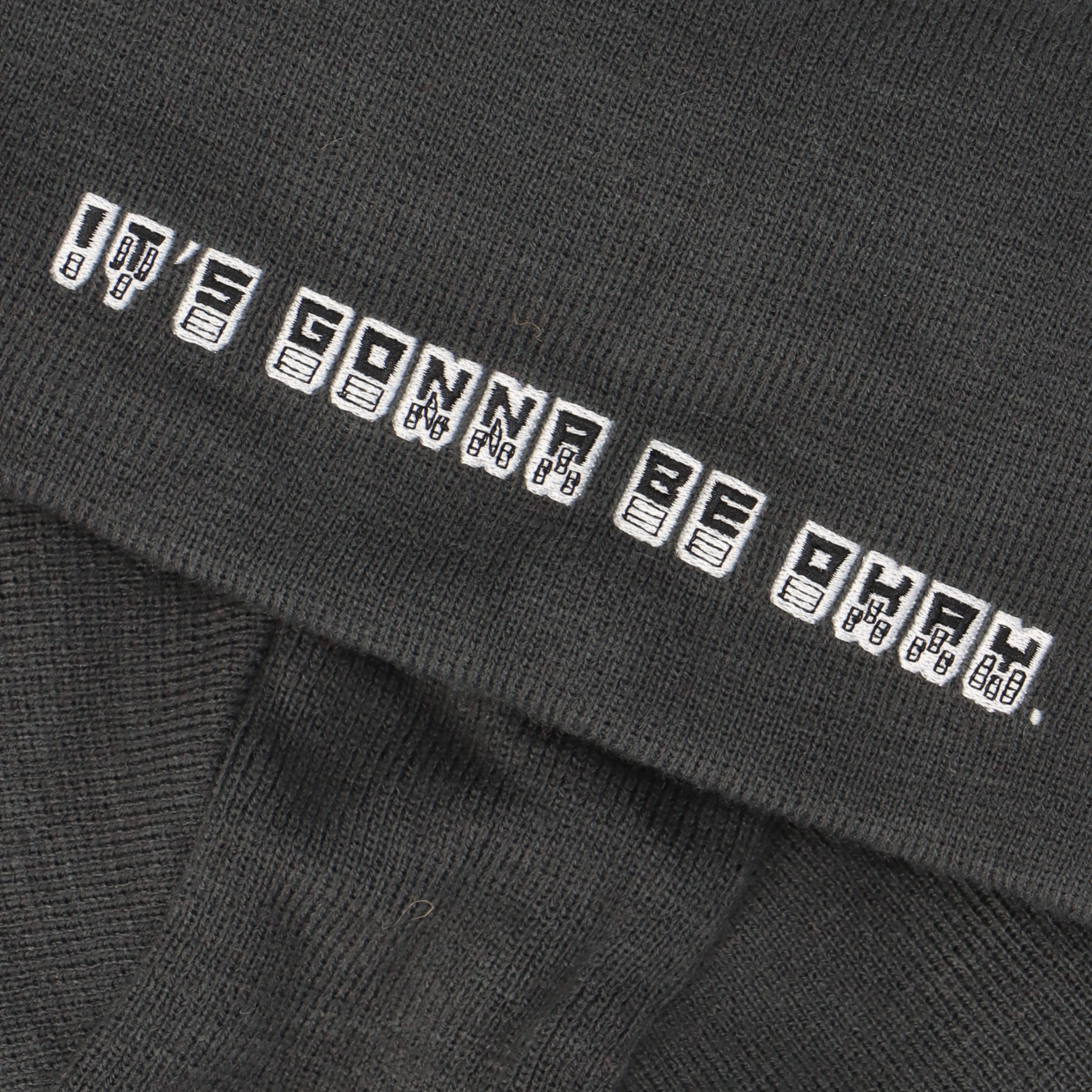 Kangol Okay Folding Balaclava Hat Face Covering Warm Winter - Charcoal-3