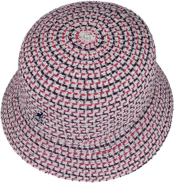 Kangol Maze Jacquard Bucket Hat Fashion Winter Summer Camping Cap - White-3