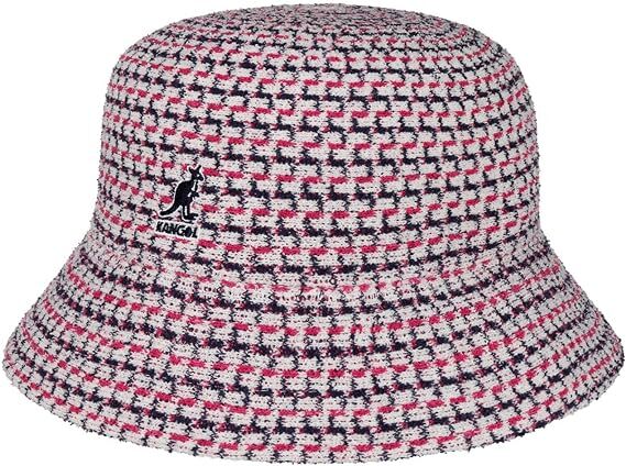 Kangol Maze Jacquard Bucket Hat Fashion Winter Summer Camping Cap - White-0