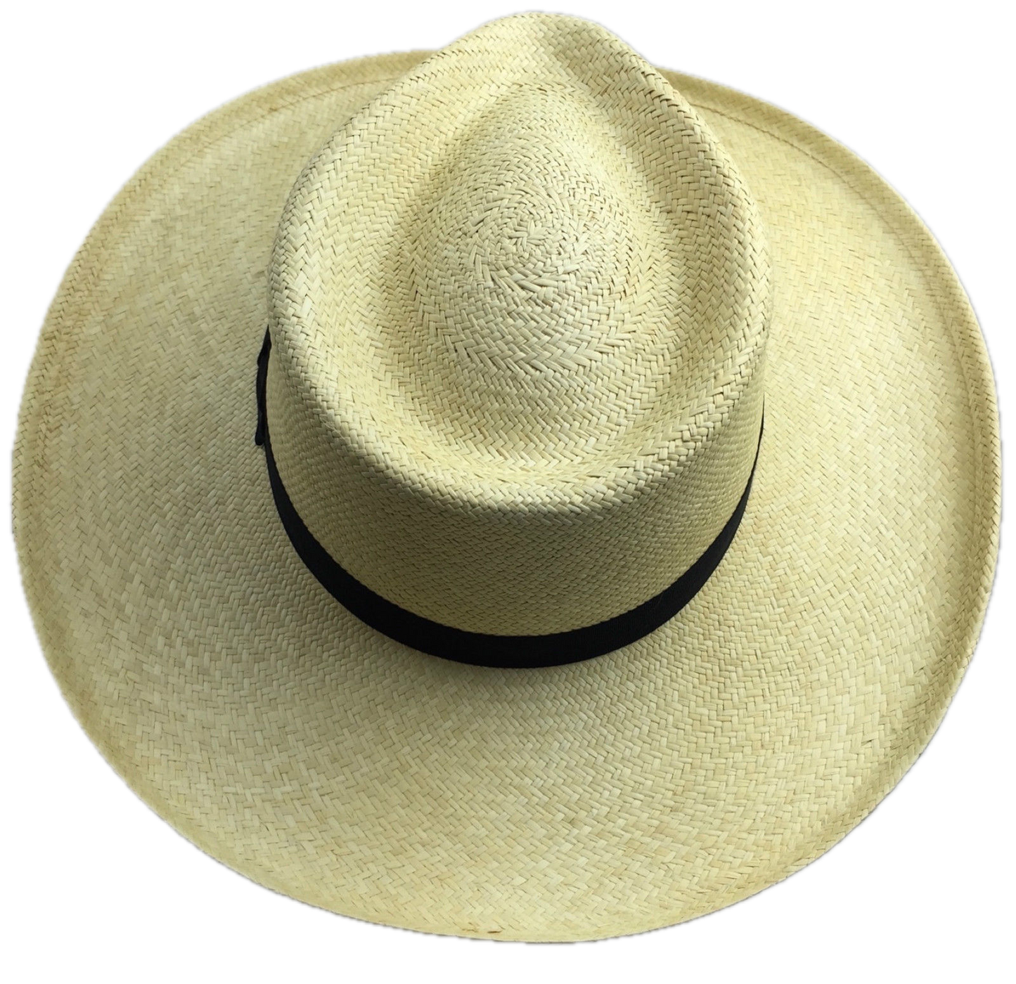STRAW PANAMA CUENCA HAT Sun Beach Golf Cap Summer Hand Woven Made in USA K4A-3