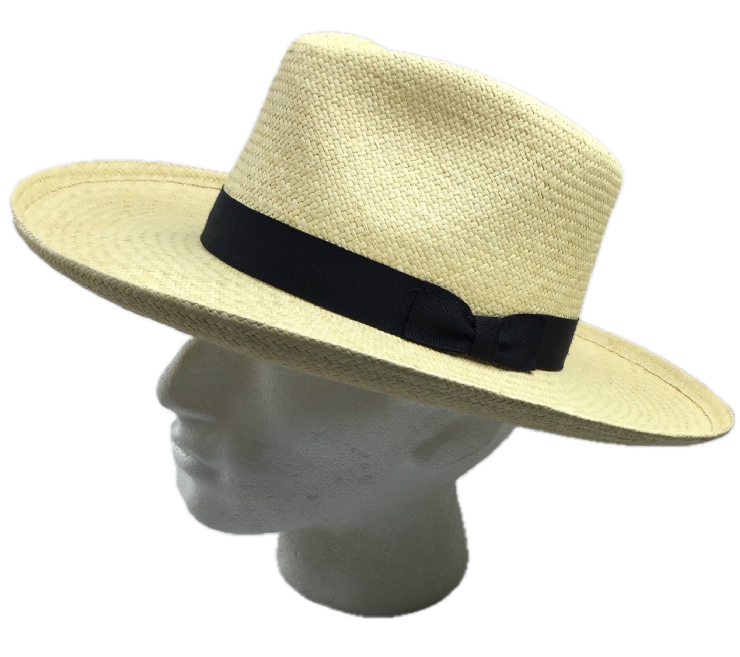 STRAW PANAMA CUENCA HAT Sun Beach Golf Cap Summer Hand Woven Made in USA K4A-2