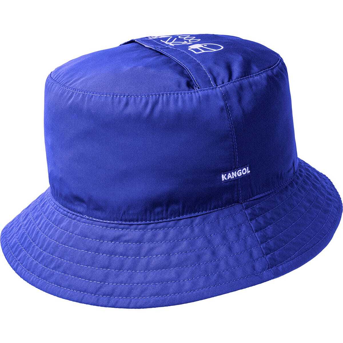 Kangol Mens Coordinates Mask Bucket Polyester Casual Hat with Mask - Blue-3