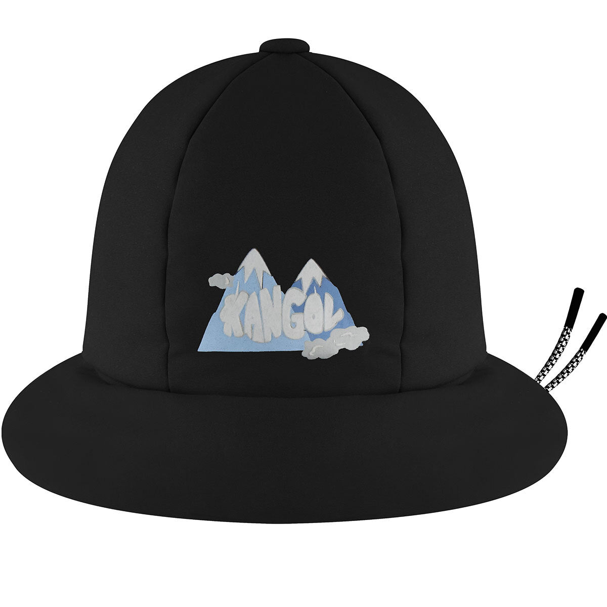 Kangol Stay Puffed Casual Bucket Hat Foldable Winter Cap - Black-3