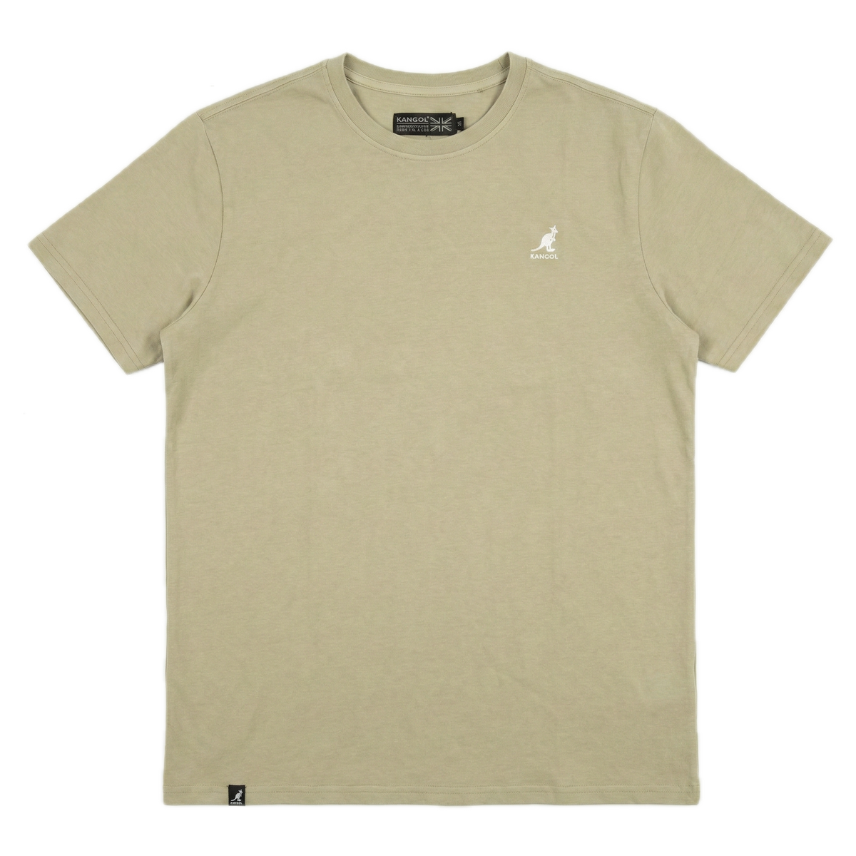 Kangol Mens 100% Cotton Pigment Dye T-Shirt Tee Top in Lemon Pepper